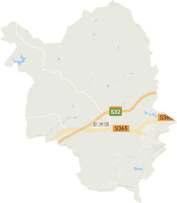 新洲镇电子地图
