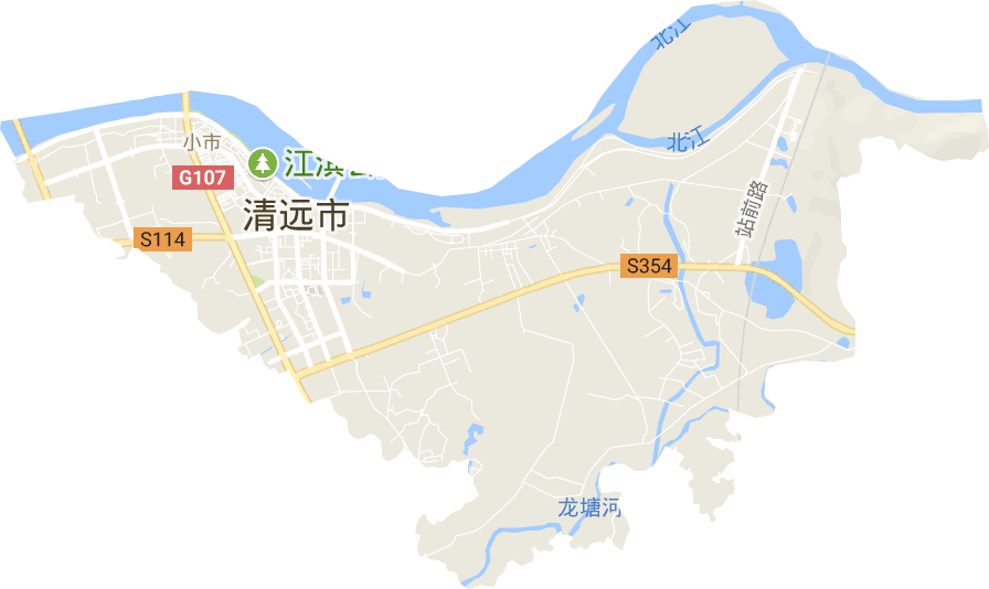 洲心街道电子地图