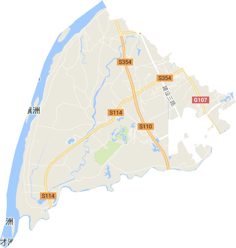 横荷街道电子地图