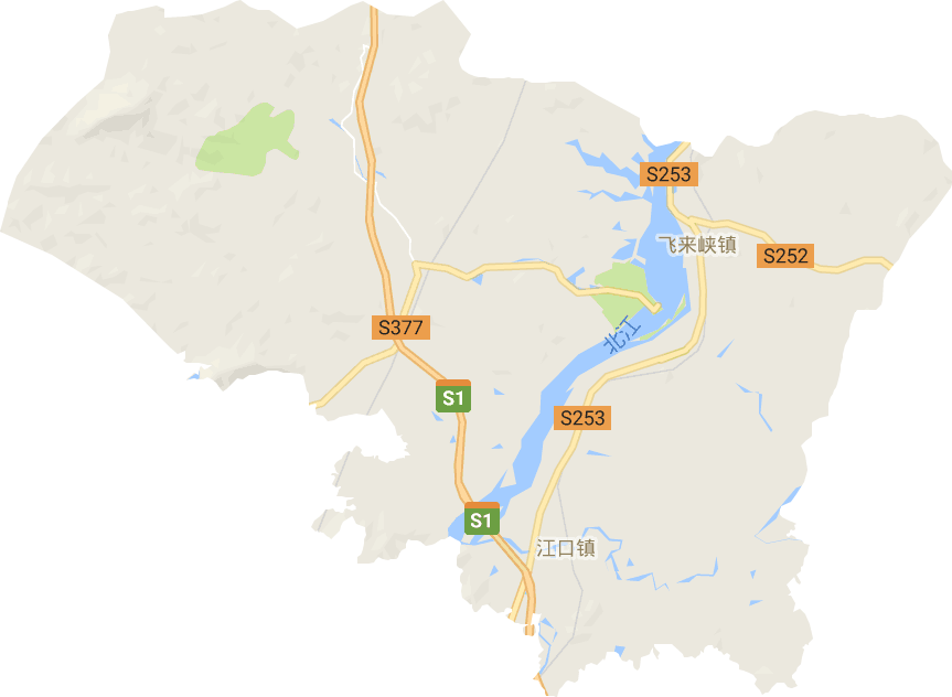 飞来峡镇电子地图