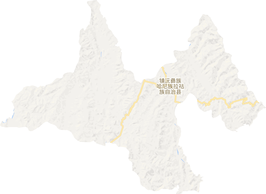 镇沅县电子地图