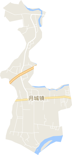 月城镇电子地图