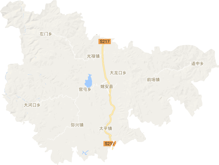 姚安县电子地图