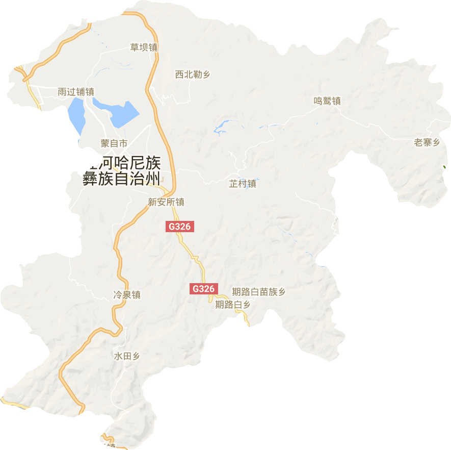 蒙自市电子地图