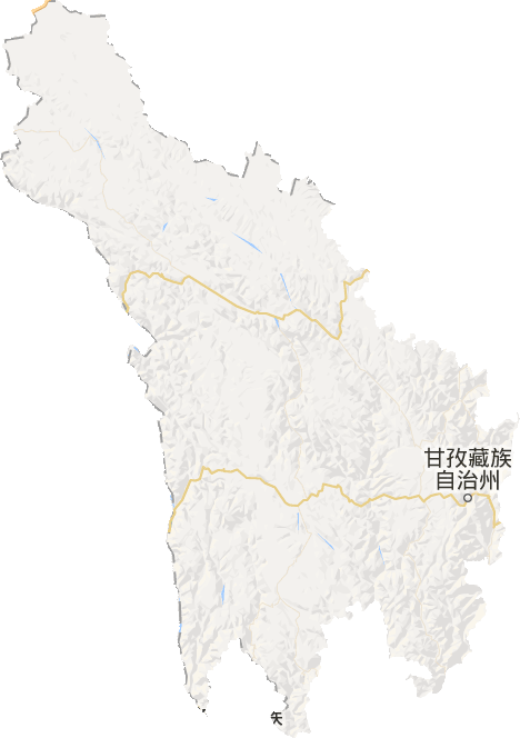 甘孜州电子地图