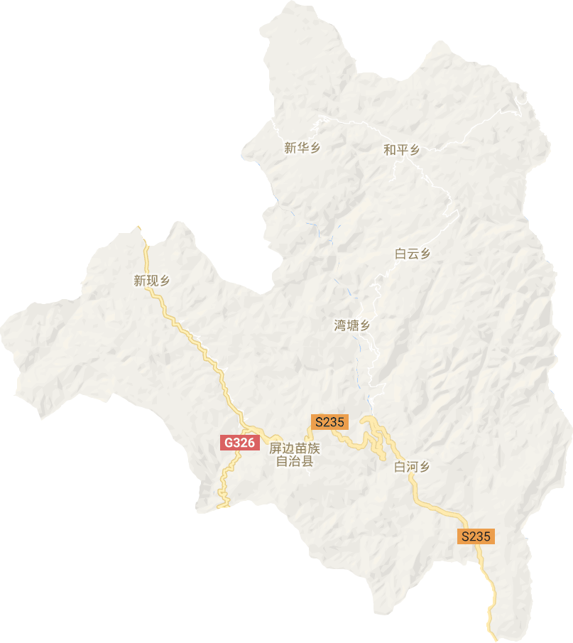 屏边县电子地图
