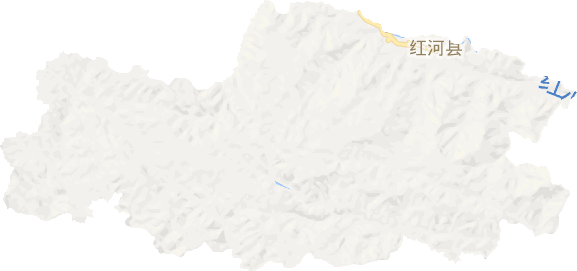 红河县电子地图
