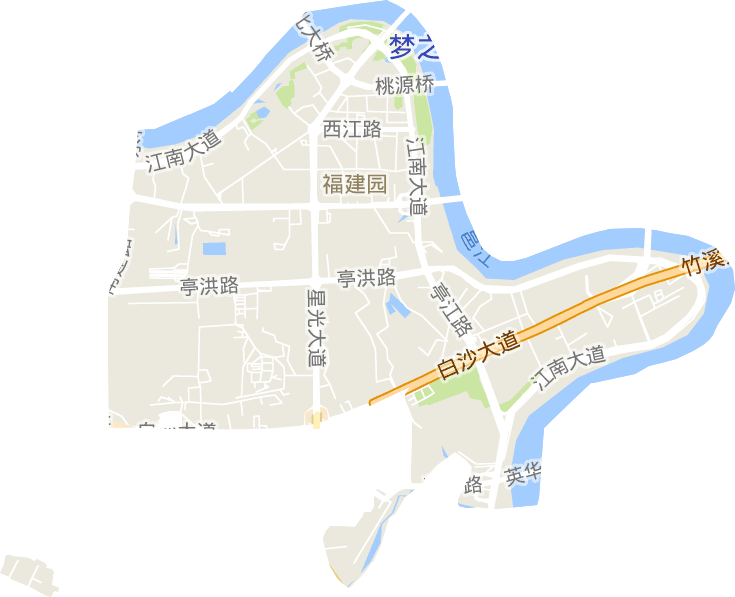 福建园街道电子地图