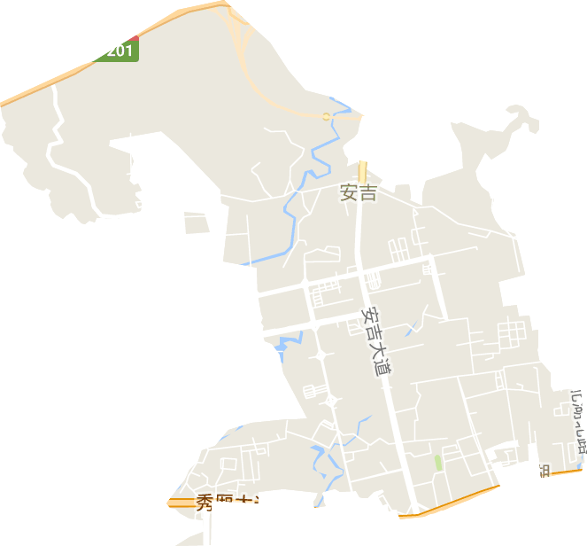 安吉街道电子地图