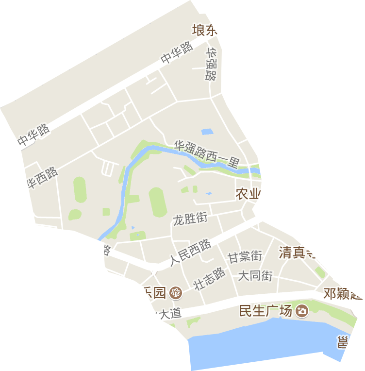 华强街道电子地图