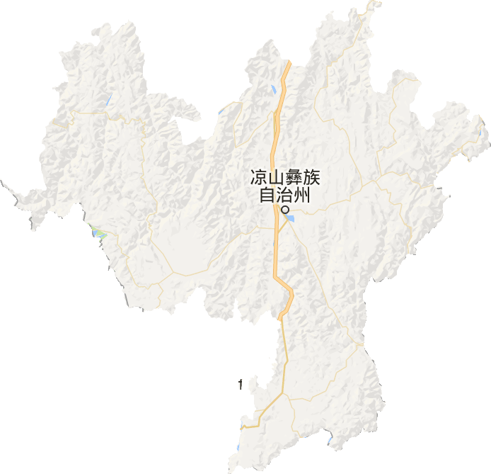 凉山州电子地图
