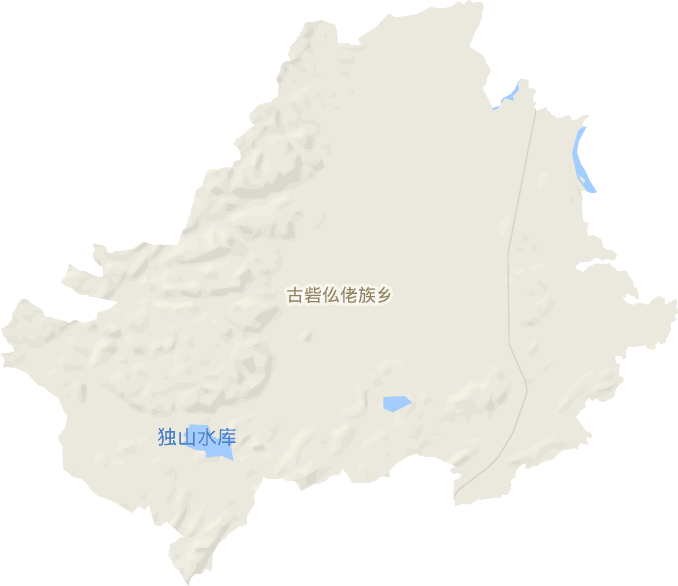 古砦仫佬族乡电子地图