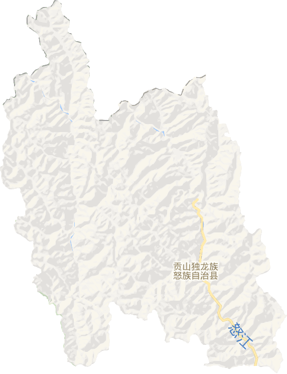 贡山县电子地图