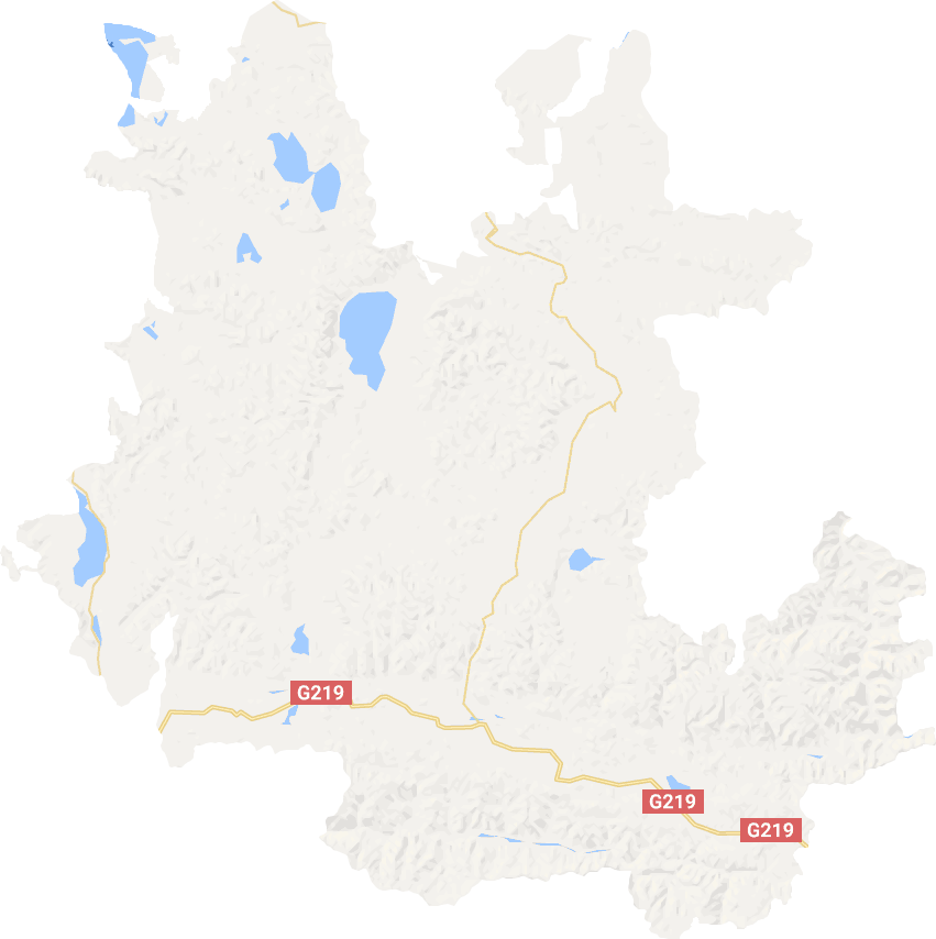 昂仁县电子地图