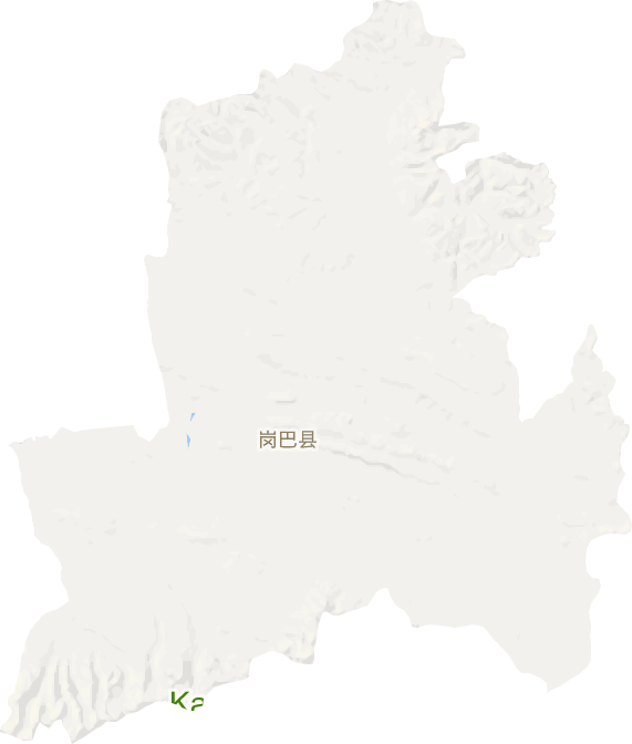 岗巴县电子地图