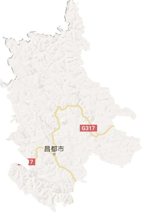 卡若区电子地图