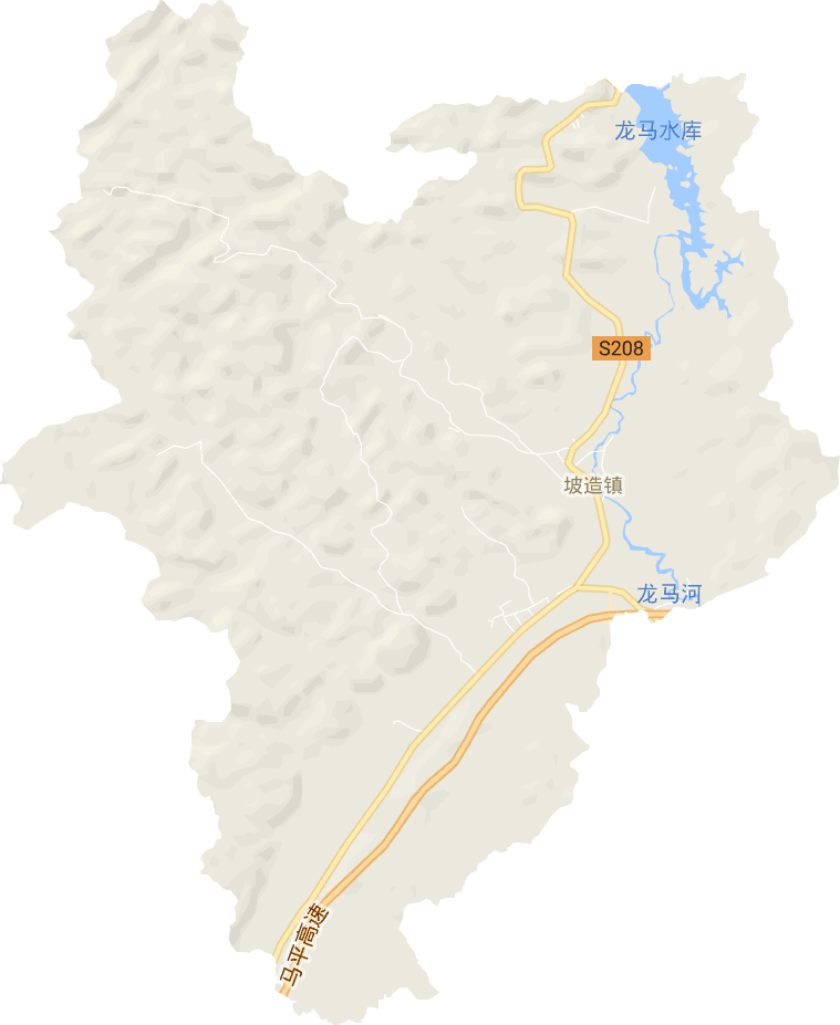 坡造镇电子地图