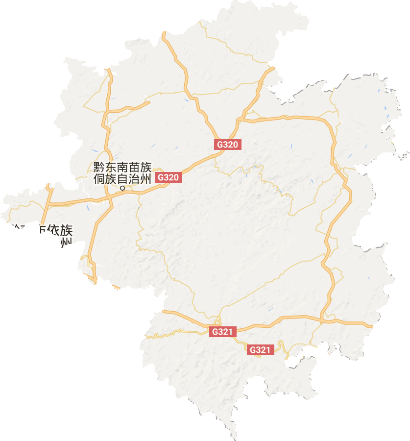 黔东南州电子地图