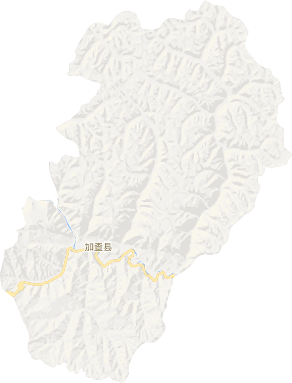 加查县电子地图