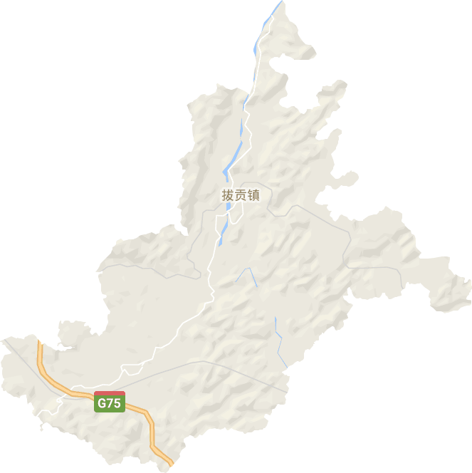 拔贡镇电子地图