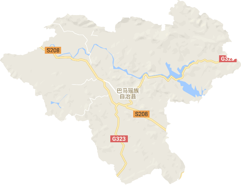 巴马镇电子地图