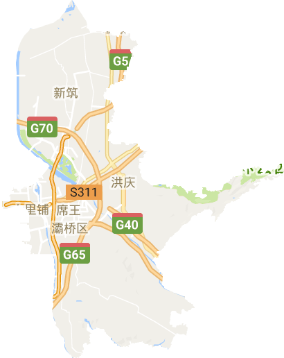 灞桥区电子地图