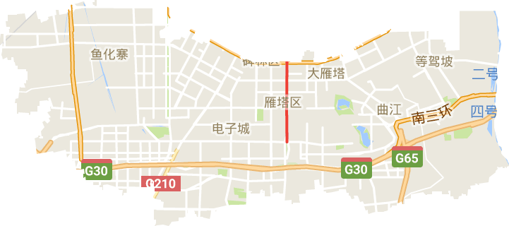 雁塔区电子地图