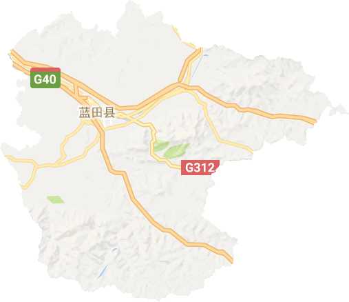 蓝田县电子地图