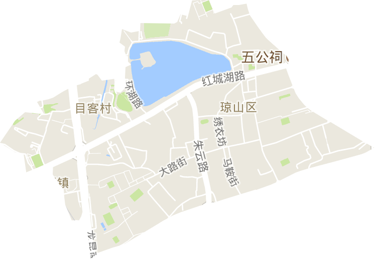 府城街道电子地图