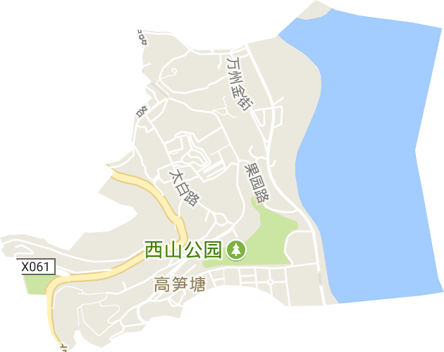 高笋塘街道电子地图
