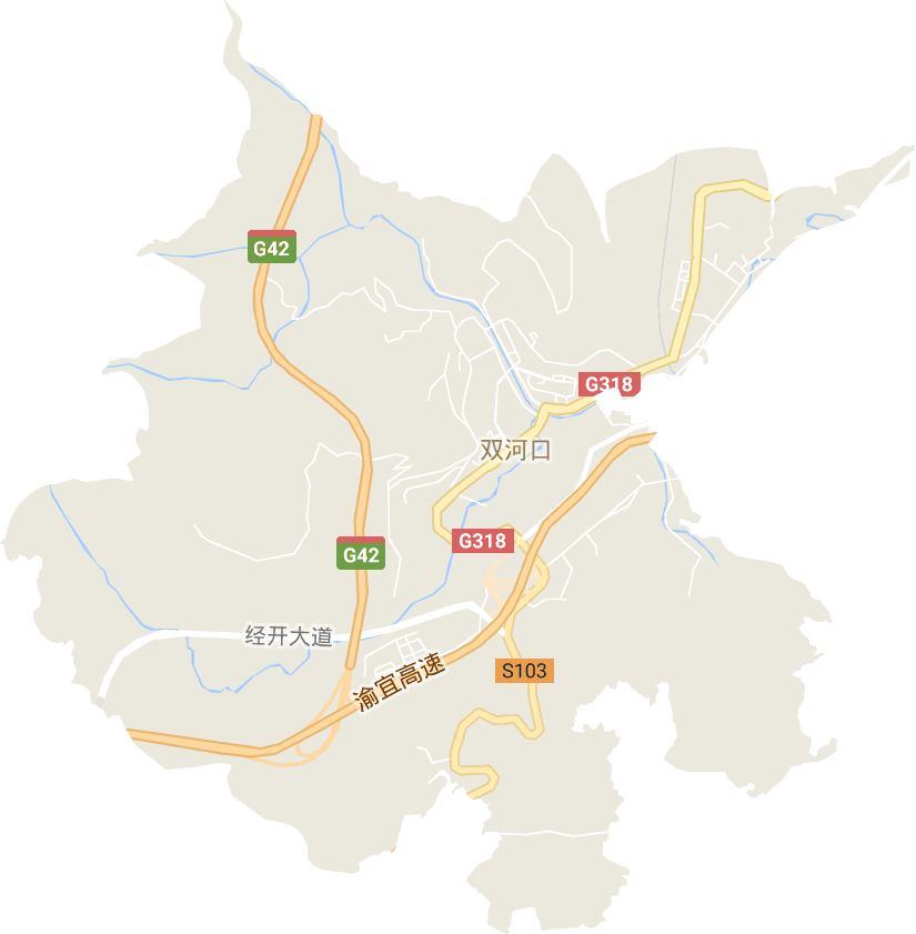 双河口街道电子地图