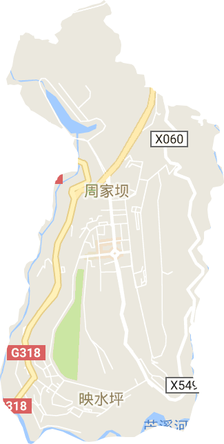 周家坝街道电子地图