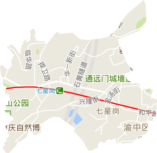 七星岗街道电子地图