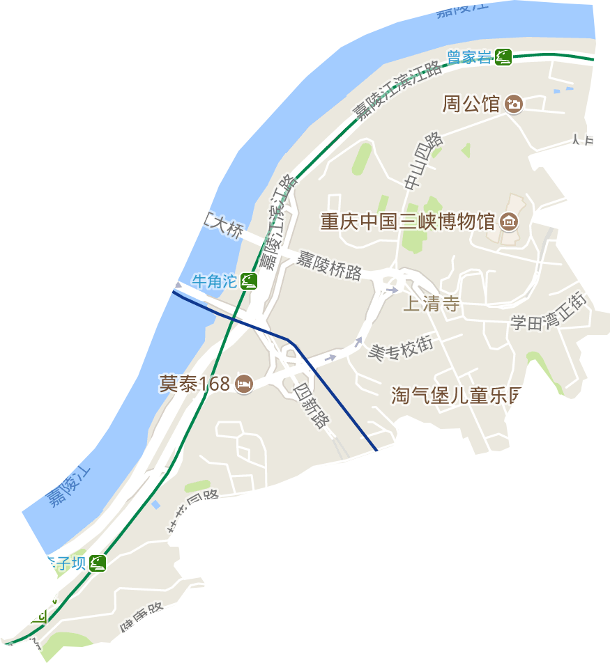 上清寺街道电子地图
