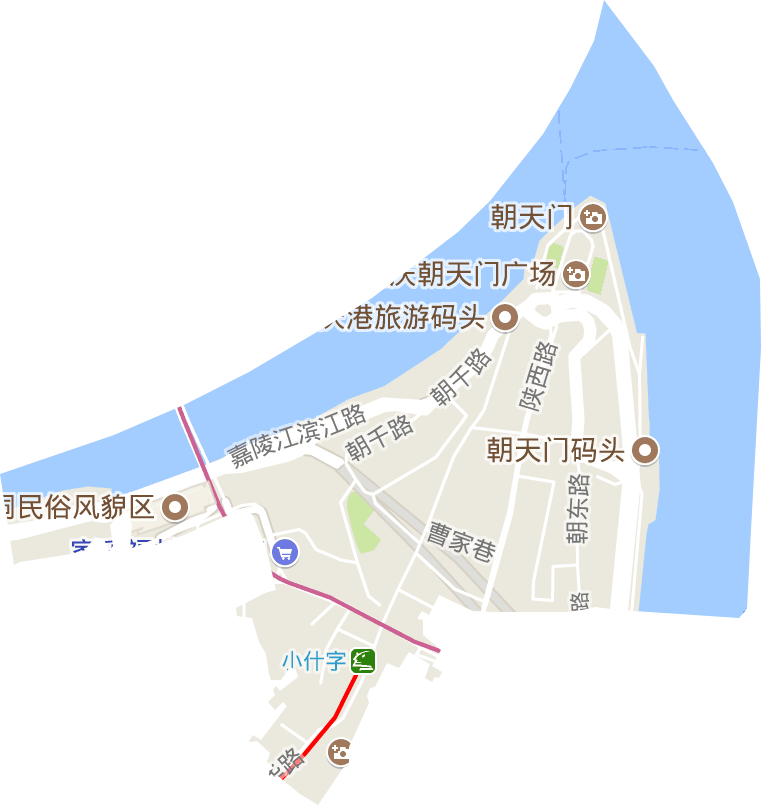 朝天门街道电子地图
