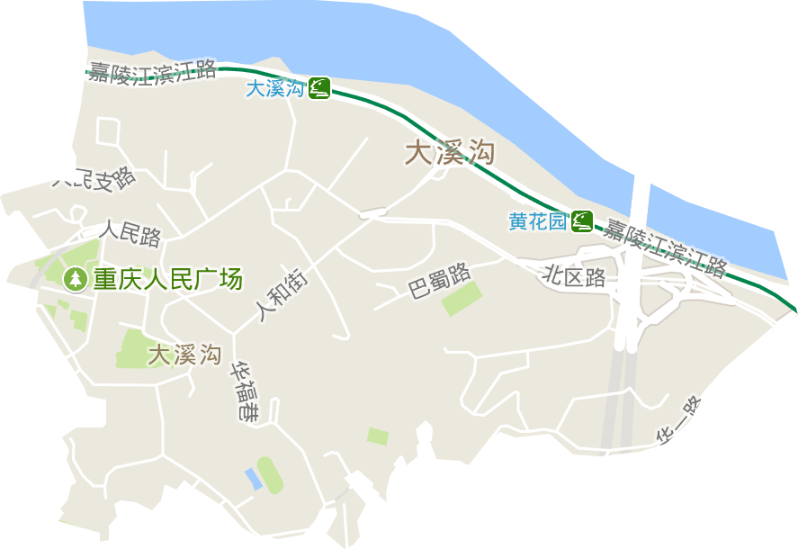 大溪沟街道电子地图