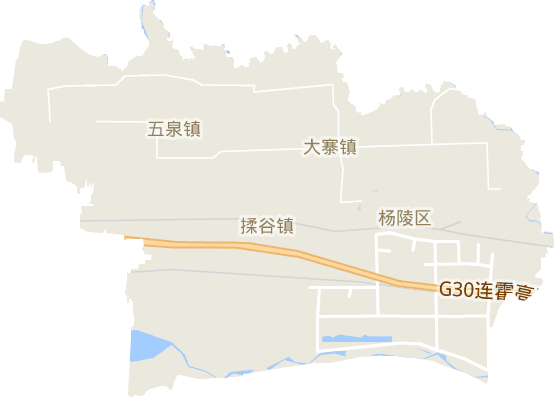 杨凌区电子地图