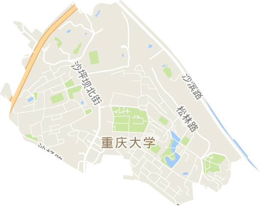 沙坪坝街道电子地图