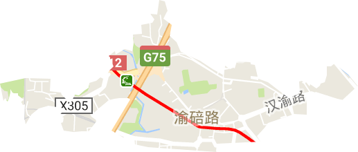 渝碚路街道电子地图
