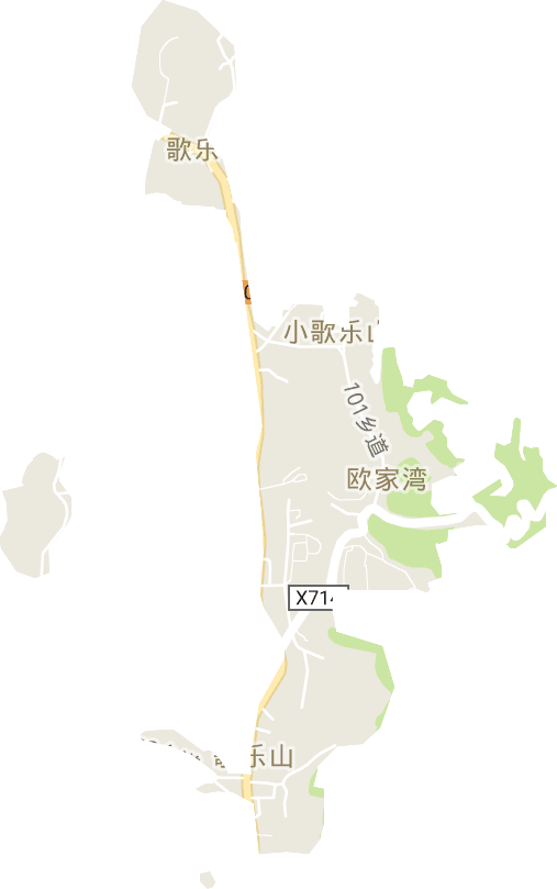 歌乐山街道电子地图