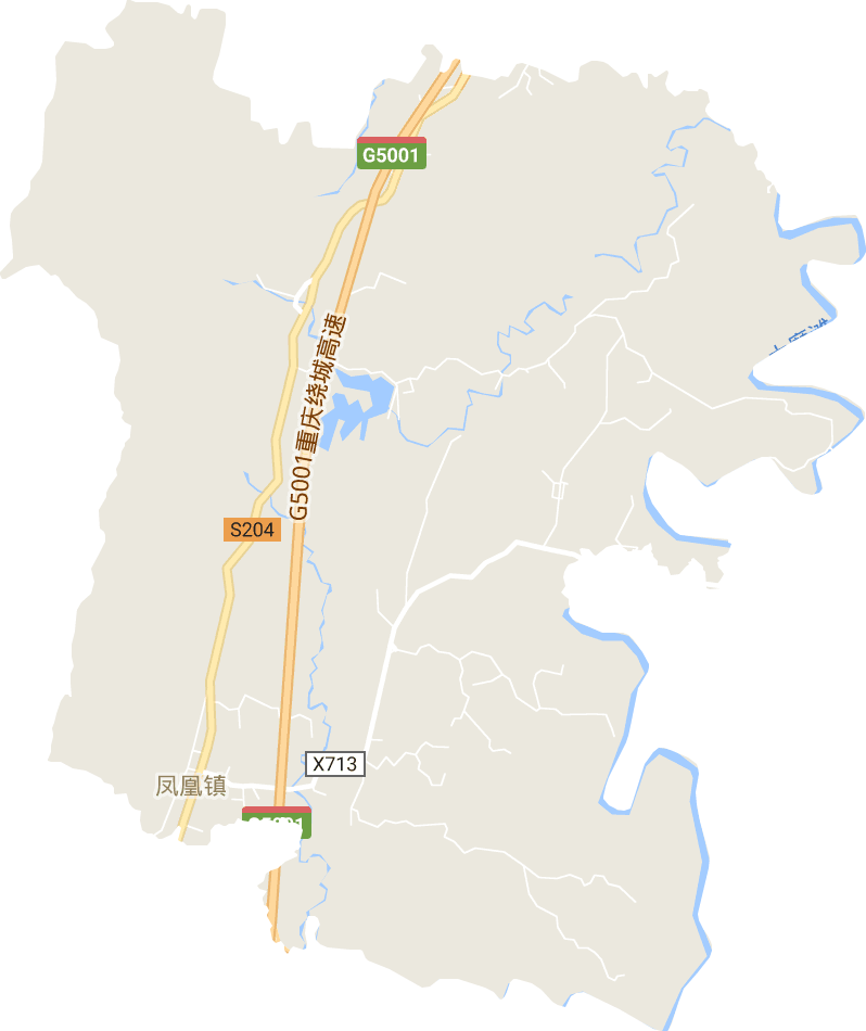 凤凰镇电子地图