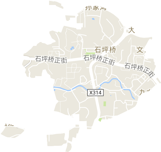 石坪桥街道电子地图