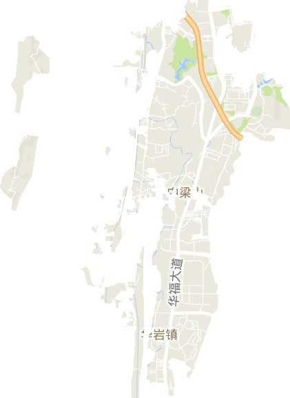 中梁山街道电子地图