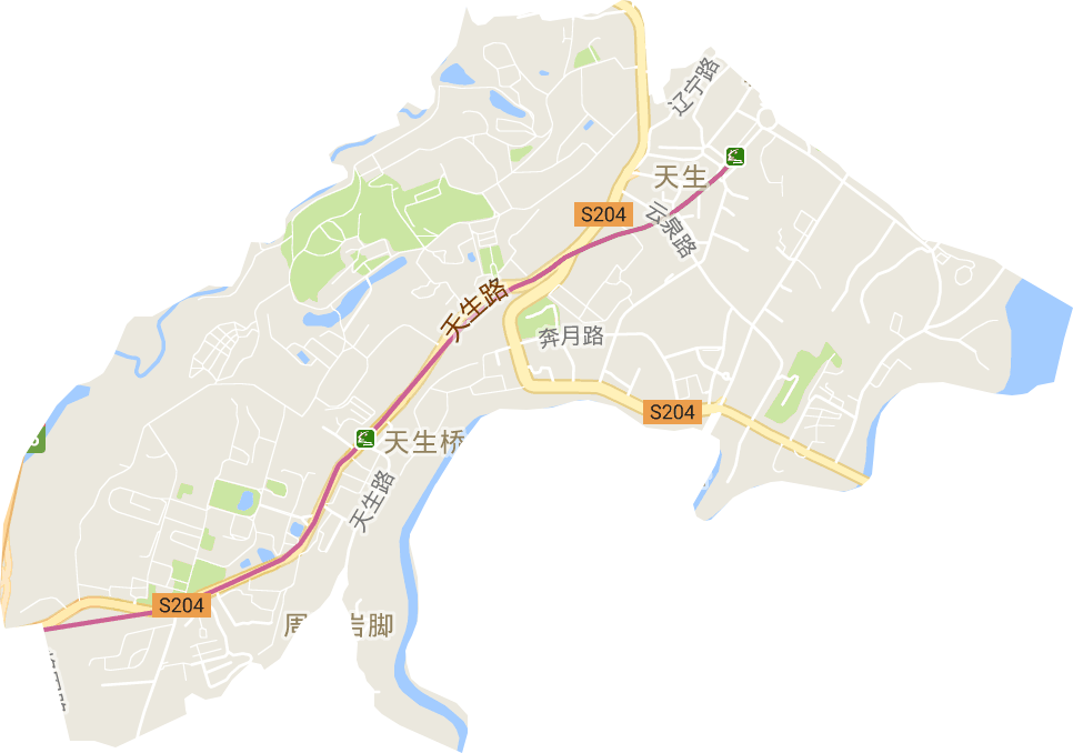 天生街道电子地图