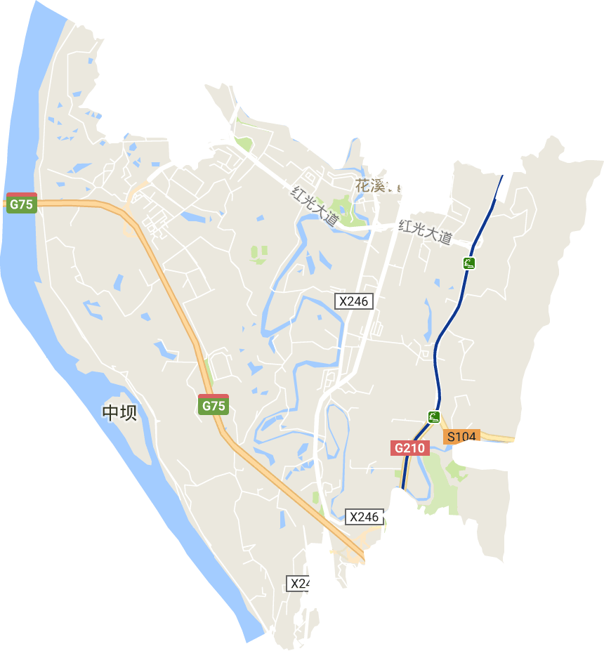 花溪街道电子地图