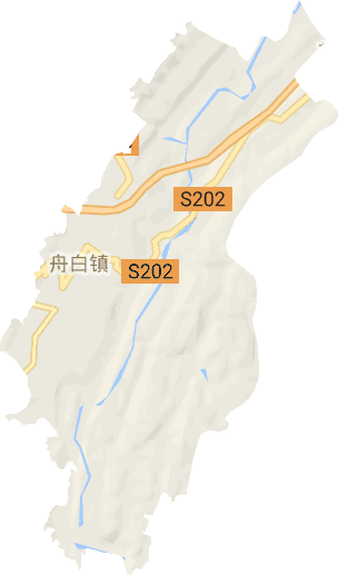 舟白街道电子地图