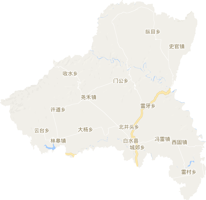 白水县电子地图