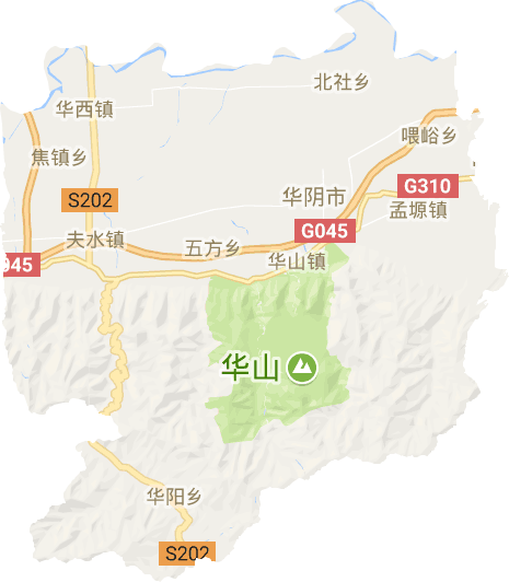 华阴市电子地图