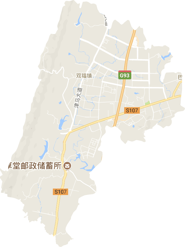 双福街道电子地图