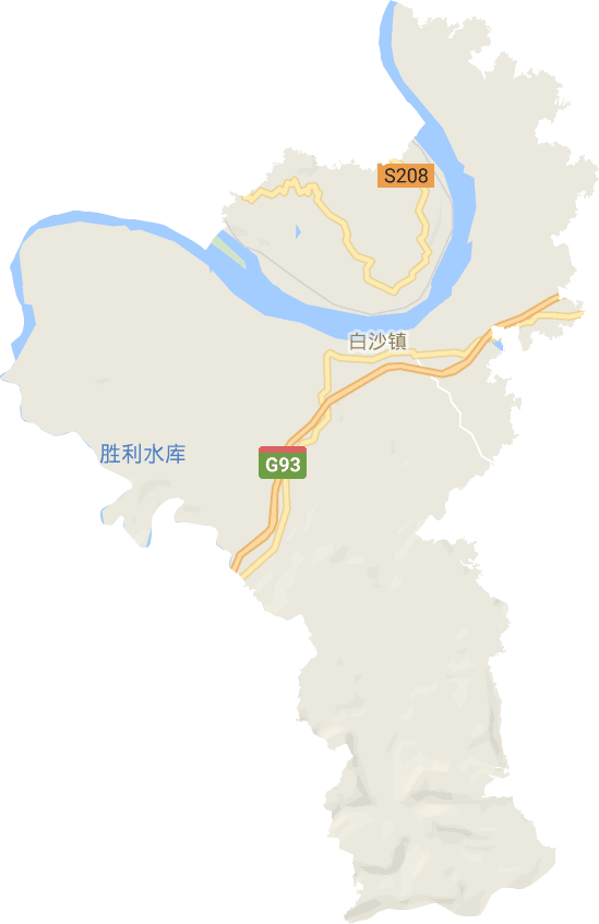 白沙镇电子地图